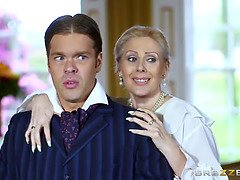 Bezaubernd, Blondine, Stiefel, Britisch, Absätze, Realität, Rasiert, Strümpfe