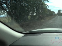 Bikini, Rubia, Novia, Pajear, Aceite, Al aire libre, Pequeña, Tetas