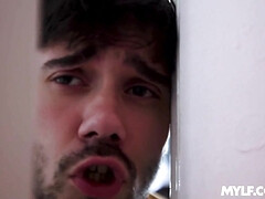 デカパイ, 巨乳な, 浮気者, 顔射, 淫乱熟女, 母, オッパイの, 妻