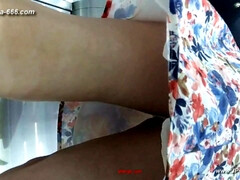 Amateur, Asiático, Chino, Casero, Público, Espía, Bajo la falda, Voyeur