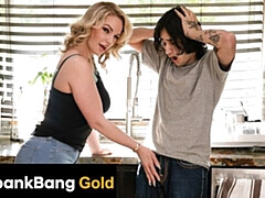 Spankbang Gold featuring Rachael Cavalli and Elias Cash's blonde big tits scene