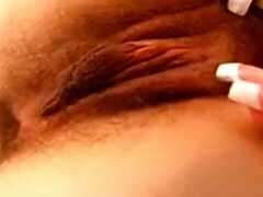 デカパイ, 茶髪の, フェティッシュ, オナニー, 一人, タトゥー, スカートのぞき