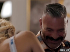 デカパイ, フェラチオ, チン, ハードコア, 淫乱熟女, 義母, 禁句, 三人