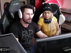 Cute Gamer Girl Carmen Caliente Plays a different Game