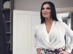 Tetas grandes, Mamada, Morena, Corridas faciales, Hd, Cocina, Montar, Medias largas