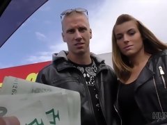 フェラチオ, 車, 浮気する, お金, ハメ撮り, オマンコ, ティーン, 妻