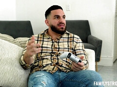 Grote mammen, Pijpbeurt, Bruinharig, Sperma shot, Lul, Klein, Tiener, Trio