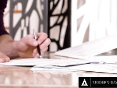 Grosser schwanz, Braunhaarige, Behaart, Hd, Milf, Nippel, Büro, Titten