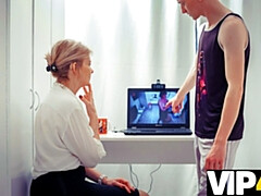 Blondine, Hd, Reif, Russisch, Rasiert, Lehrer