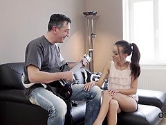 Adorable, Papa, Queue, Hd, Talons, Léchez, Chatte, Adolescente