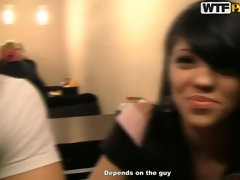 Sexy girl picked up on a skate rink