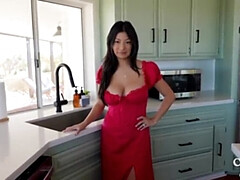 Amateur, Beauté, Brunette brune, Plantureuse, Cuisine, Pov, Chevaucher, Épouse