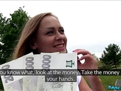 Petite Russian takes cock for cash