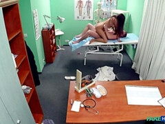 Amateur, Mamada, Médico, Estilo perrito, Enfermera, Oficina, Coño, Uniforme