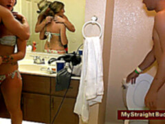 Enthousiasteling, Grote lul, Pijpbeurt, Homo, Feest, Tiener, Trio