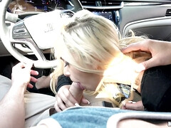 Américain, Nana, Blonde, Voiture, Hard, De plein air, Pov, Réalité