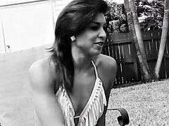 Valentina pool side: Blowjob, Doggy  Cowgirl Porn
