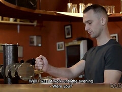 Stepdad gives stepdaughter a private show & offers his services in HD