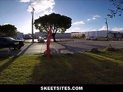 デカパイ, ズームショット, カワイイ, Hd, 自然山雀, 赤毛, ティーン, トレイン