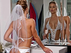 Grosser arsch, Grosse titten, Blondine, Blasen, Braut, Hundestellung, Milf, Titten