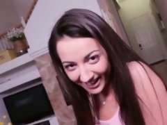 Sucer une bite, Brunette brune, Hd, Pov, Adolescente