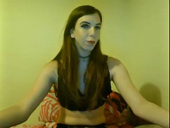 Leie, Grosser schwanz, Crossdresser, Rotschopf, Transfrau, Titten