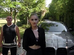 Blondine, Blasen, Nahaufnahme, Hardcore, Lingerie, Im freien, Pov, Titten