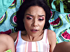 Blasen, Braunhaarige, Hundestellung, Handjob, Milf, Geld, Pov, Muschi