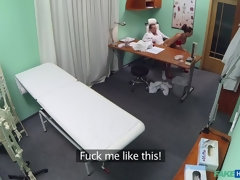 Amateur, Lécher le cul, Sucer une bite, Médecin, Léchez, Infirmière, Bureau, Uniforme