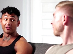 Grosser schwanz, Spermaladung, Schwanz, Schwul, Interrassisch, Muskel, Reiten, Rau