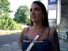 Большой член, Большие сиськи, Межрасовый секс, Деньги, На природе, Пирсинг, На публике, Тату