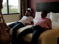 Enthousiasteling, Biseksueel, Blond, Hondjeshouding, Vrouw, Lesbisch, Geschoren, Kousen