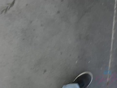 Blondine, Fingern, Flashen, Im freien, Pov, Rasiert, Titten, Spanner