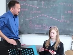 A schoolgirl gets her skirt lifted up and she is also fucked well