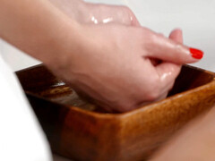 Fétiche, Doigter, Hd, Lesbienne, Massage, Huilée, Serré, Mouillée