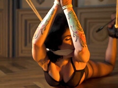 Bondage discipline sadomasochisme, Gebondenheid, Diep in de keel, Vrouw, Moeder die ik wil neuken, Natuurlijk, Alleen, Tatoeage