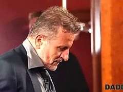 Mooi, Grote mammen, Bruinharig, Man die toekijkt, Daddy, Vriendin, Hd, Interraciaal