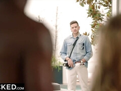 Grosse bite, Noire, Blonde, Sucer une bite, Queue, Interracial, Lingerie, Chevaucher