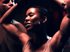 デカチン, デカパイ, フェラチオ, 巨乳な, チン, 黒人, ハードコア, オマンコ