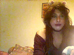 Masturbación, Transexual, Solo, Tetas, Juguetes