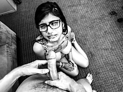 MIA KHALIFA - Porn Audition In The Style Of A Black And White Film With French Instrumental Music... Because Why Not