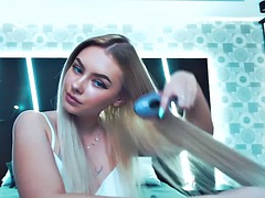 Amateur, Nana, Collège université, Marrant, Pute, Adolescente, Webcam