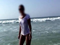 Enthousiasteling, Strand, Grote lul, Blond, Pijpbeurt, Hd, Buiten, Tiener