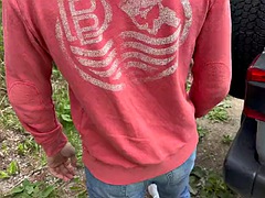 素人, フェラチオ, 中出し, ハードコア, 淫乱熟女, 公共, 三人, 妻