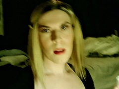 Anal, Beauté, Grosse bite, Britannique, Gode, Lingerie, Chevaucher, Transsexuelle