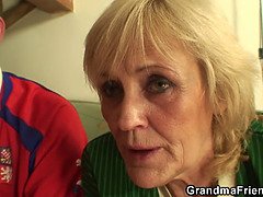 美人, ブロンド, フェラチオ, エロ熟女, 熟年, 淫乱熟女, 母, 三人