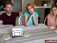 女 人男 人, ハードコア, 小柄, ガリガリ, ストリップ, いじめ, 三人, オッパイの