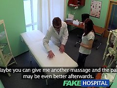 Real hospital patient gets a full medical check-up from her fakehospital nurse