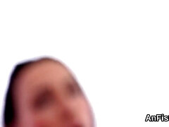 Arsch, Schönheit, Grosse titten, Blondine, Faustfick, Hd, Lesbisch, Tätowierung