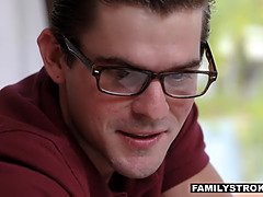 Hot sista seduces nerdy stepbrother